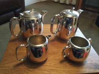 Vintage Lovley 4 Peace A1 Silver Plate Tea/coffee Set Made In England