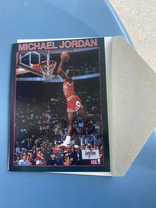 1989 Starline Michael Jordan Chicago Bulls Greeting Card Rare