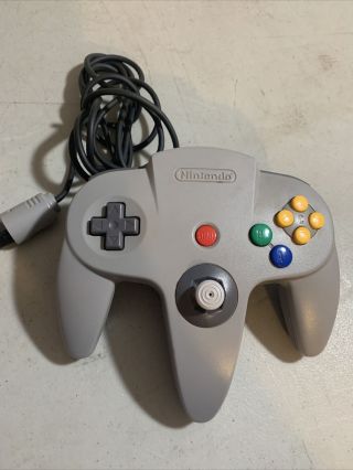 Nintendo 64 Oem Controller Gray N64 Tight Joystick