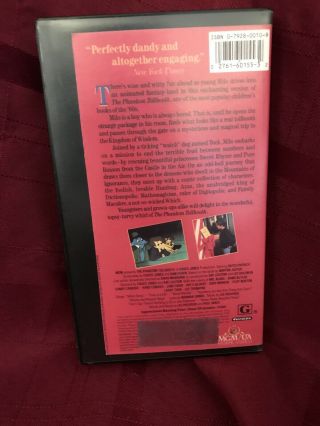 The Phantom Tollbooth (VHS,  1991) Rare Hard to Find 2