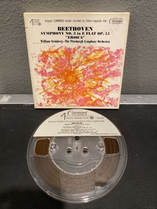 7 1/2 Ips Reel Tape Beethoven Symphony No 3 Eroica Command Rare &