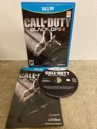 Call Of Duty Black Ops 2 Ii,  Nintendo Wii U,  Complete,  Rare Fps Game M