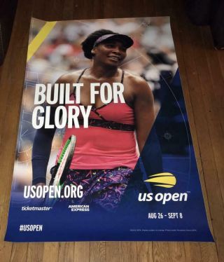 2019 Us Open Subway Poster Venus Williams Rare