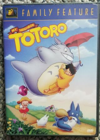 My Neighbor Totoro Dvd Rare Foxdub Full Screen Oop 2002 Us Shp