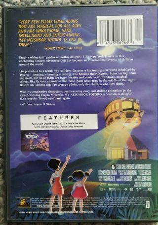 My Neighbor Totoro DVD RARE FOXDUB Full screen OOP 2002 US SHP 2