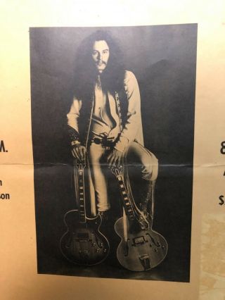 Vintage TED NUGENT & THE AMBOY DUKES Concert Poster 1972 Detroit RARE 2