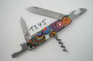 Rare Marbles Pattern Victorinox Spartan Pocket Knife Limited Edition Swiss Army