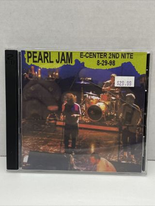 Pearl Jam - E Center 2nd Night - August 29,  1998,  Rare Bootleg,  2cd Import Ital