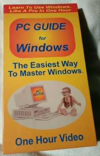 Rare Vintage Vhs Pc Guide Windows The Easiest Way To Master Windows Tape