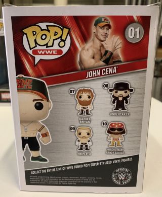 Funko POP John Cena vinyl figure 01 WWE Superstar Series Rare Green Hat 3