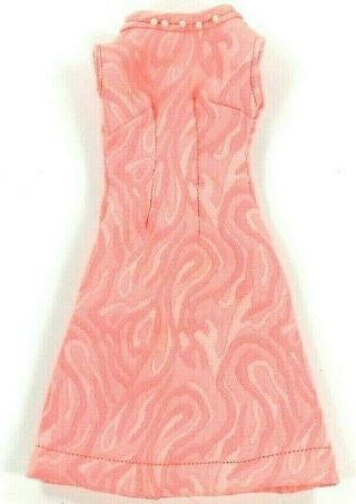 Barbie Vintage Clone Hm Long Pink Dress Pearls On Neckline Snap