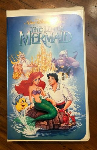 The Little Mermaid - Vhs 1990 - Banned Cover - Rare - Black Diamond Issue