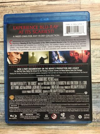 THE EXORCIST Blu - ray 1973 (2000) Extended DIRECTOR ' S CUT RARE 3 Part Documentary 2