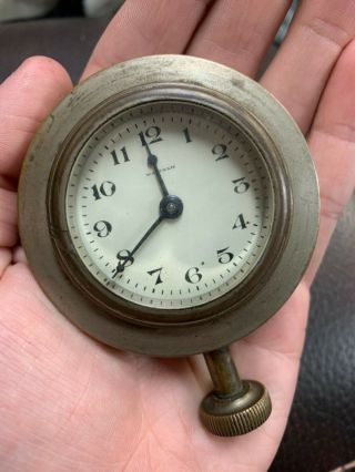 Vintage - Antique - Waltham Watch Co.  - 8 Days - U.  S.  A.  - Large Car Clock