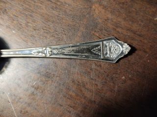 Antique FRENCH Silver Plate Loose Leaf Tea Strainer Infuser Spoon Hinged 2