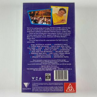 The Absolutely very best of PETER COMBE in concert VHS RARE 90’S Australian vhs 2