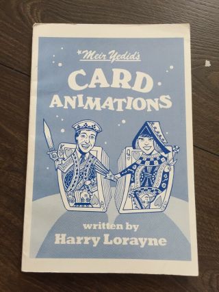 (p) Rare Vintage Magic Trick Book Meir Yedid’s Card Animations By Harry Lorayne