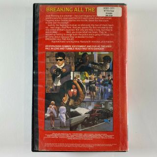 Breaking all the rules VHS Rare Comedy Movie 2