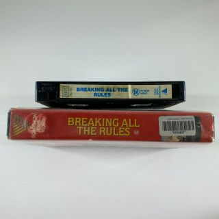 Breaking all the rules VHS Rare Comedy Movie 3
