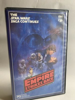 Star Wars The Empire Strikes Back Rare Australian Vhs Video Cbs - Fox 2nd Ed