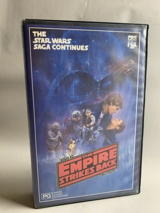 STAR WARS THE EMPIRE STRIKES BACK rare Australian VHS Video CBS - Fox 2nd Ed 2