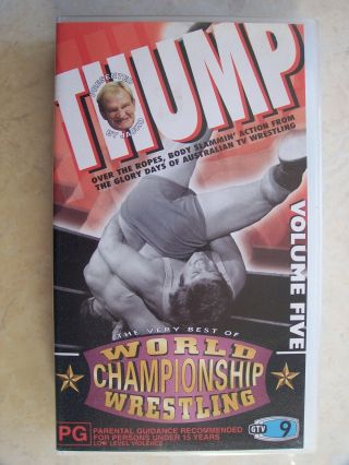 1999 Australian World Championship Wrestling Vhs Tape Volume Five Rare Jacko Wcw