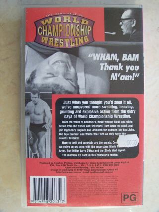 1999 Australian World Championship Wrestling VHS Tape Volume Five RARE Jacko WCW 2