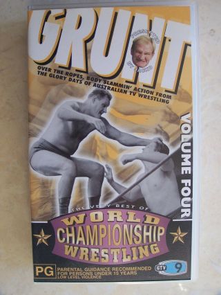 1999 Australian World Championship Wrestling Vhs Tape Volume Four Rare Jacko Wcw