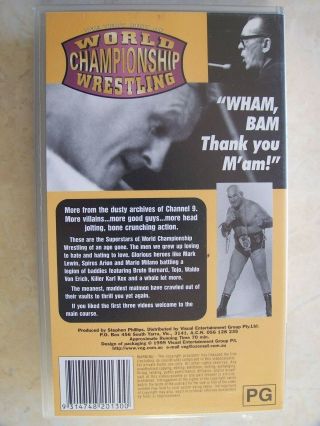 1999 Australian World Championship Wrestling VHS Tape Volume Four RARE Jacko WCW 2