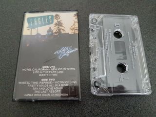 Rare Eagles Hotel California Cassette Tape Indonesia Like