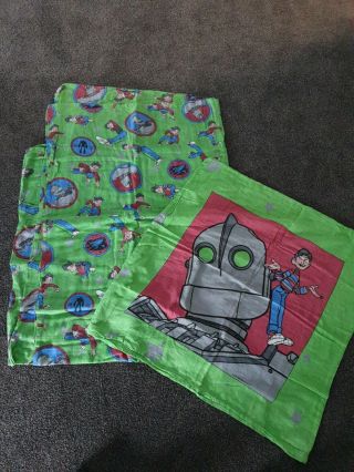 Rare Iron Giant Single Bed Doona Cover And Pillow Case As German