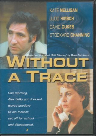 Without A Trace Dvd - Kate Nelligan Judd Hirsch Anchor Bay With Insert Rare 1983