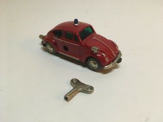 Rare Vintage Schuco Lilliput 1046 Vw Volkswagen 1200 Bug Fire Chief