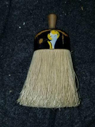 Vintage Miniature Doll Toy Whisk Broom With Painted Lady
