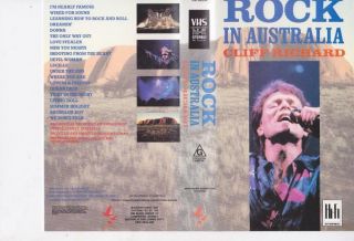 Cliff Richard Rock In Australia Concert Vhs Pal Video A Rare Find