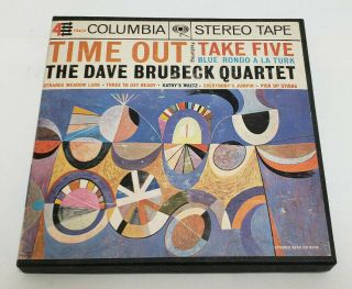 Time Out Dave Brubeck Quartet Rare Jazz Pre Recorded 7 1/2 Ips Tape