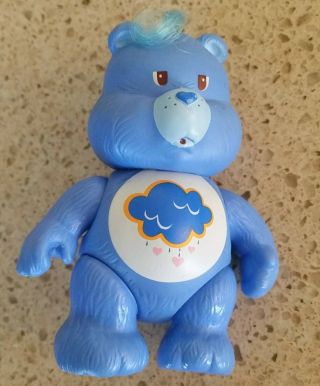 Vintage Care Bears 3 Inch Poseable Figure Grumpy Bear 1983 Kenner Collectible