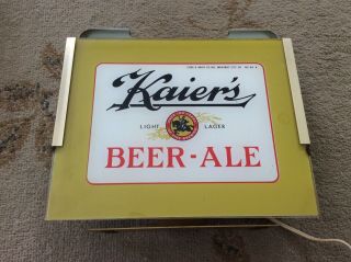 Vintage And Rare Kaier’s Beer Light