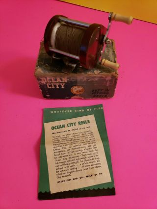 Vintage Ocean City Smoothkast No.  88 Fishing Reel W/ Box