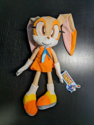 Cream The Rabbit Plush Doll 12 " Kellytoy Sega Toy Rare Sonic The Hedgehog