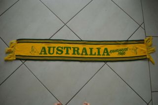 Australian Kanagroos Rare Vintage 1986 Supporters Scarf