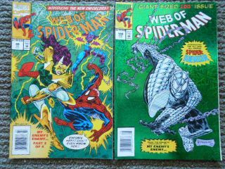 Web Of Spiderman 99 And 100 Rare Australian Price Variants From 1993