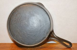 Antique 1925 - 1930 Wagner Ware No.  7 Skillet W/ Heat Ring Cast Iron Cookware