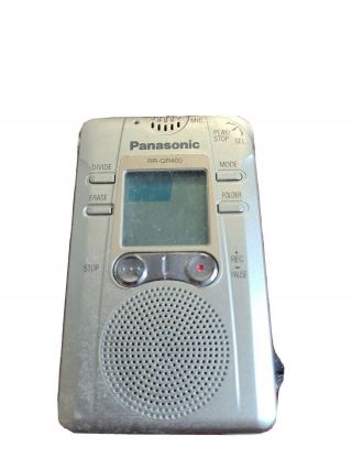 Panasonic Rr - Qr400 Digital Voice Recorder Rare