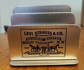 Levi Strauss & Co.  Vintage Letter Holder Metal S.  F.  Ca