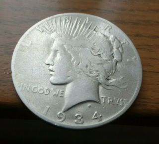 1934 - S Peace Silver Dollar Rare Coin You Grade