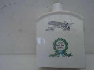 Rare Ww1 Chelson China Crested Ware Tea Caddy God Save The King Honour Liberty