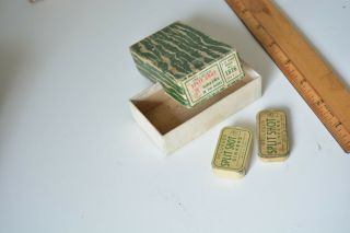 Vintage Pflueger Split Shot Sinkers Bulldog Tin Box Cardboard Box