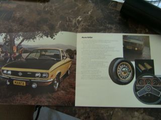 1973 Opel Model Lineup 1900/manta/gt Auto Sales Brochure Rare 20 Pages