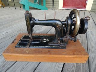 Rare Wertheim Superba Model B Hand - Cranked Sewing Machine